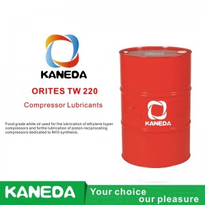 KANEDA ORITES TW 220 Potravinový bílý olej používaný k mazání ethylenových hyperkompresorů a k mazání pístových pístových kompresorů určených pro syntézu NH3.