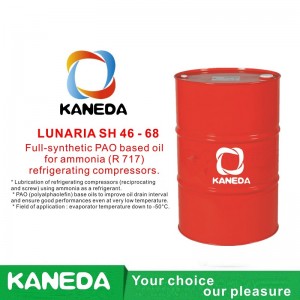 KANEDA LUNARIA SH 46 - 68 Plně syntetický olej na bázi PAO pro chladicí kompresory na bázi amoniaku (R 717).