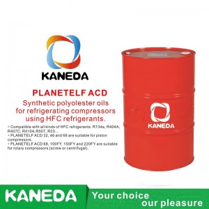KANEDA PLANETELF ACD Syntetické polyolesterové oleje pro chlazení kompresorů s použitím HFC chladiv